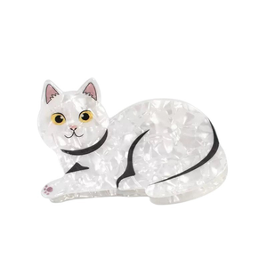 Pearlescent Sparkle Cat Claw Clip