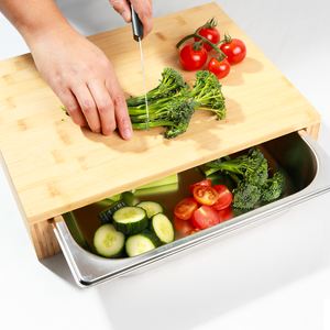 Dish & Dash Bamboo Cutting Board with Tray