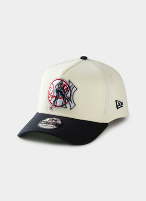 New Era MLB 39Thirty A-Frame New York Yankees Double Logo Fitted Cap