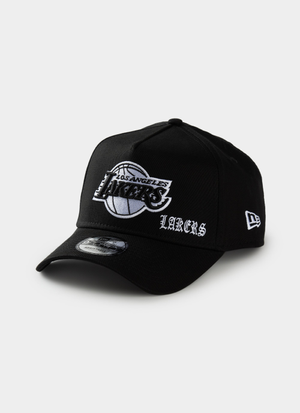 New Era NBA 9Forty A-Frame Los Angeles Lakers Gothic Flawless Snapback Cap