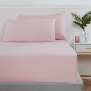 Blush Super Soft Easycare Extra Deep (40cm) Fitted Sheet