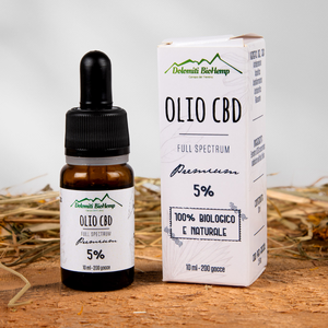 Olio CBD 5% con olio MCT