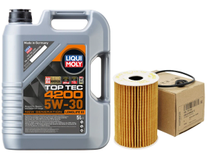 Genuine SEAT VW Skoda Audi Oil Change Service Kit Liqui Moly