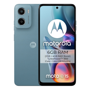 SMARTPHONE MOTOROLA E15 2 64GB AZ CLARO