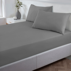 Charcoal Super Soft Easycare Standard (25cm) Fitted Sheet