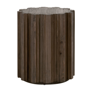 Roma Drift Brown Pine Accent Table