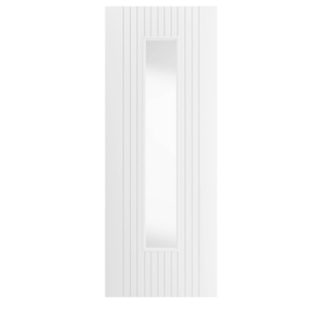 Aria White Glazed Primed Internal Door - 1980mm (78") x 762mm (30")