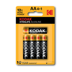 PILHA KODAK AA XTRALIFE (4+1)