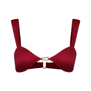 Lola Bikini Top In Cherry (XS)