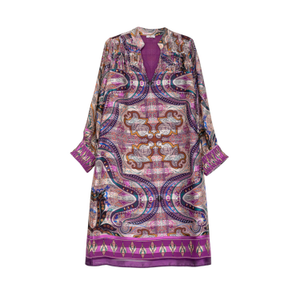 Short Purple Long Sleeved Dress (XXXL)