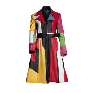 The Mischievous Leather Trench Coat (L)
