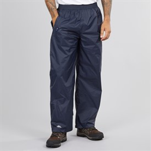 Trespass Mens Qikpac Waterproof Trousers Dark Navy