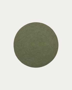 Rug Despas in synthetic fibers green Ø150 cm