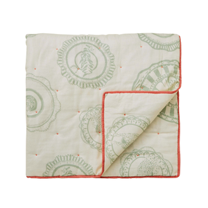 Vintage Plates Throw, Multi