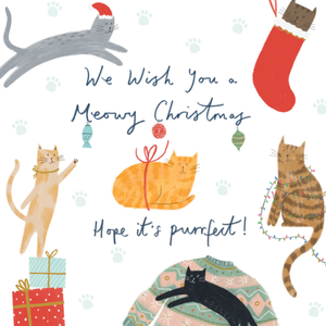 We Wish You A Meowy Christmas Card
