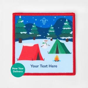 Personalised Christmas Camp Printed Badge