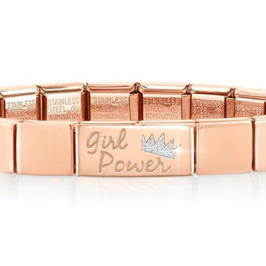 GLAM Rose Gold Girl Power Bracelet