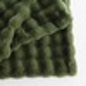 Eden Forest Green Faux Fur Cushion