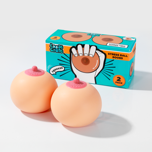 Loose Crate Novelty Stress Ball Boobs - 2 Pack