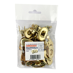 Lot de 20 fermoirs tourniquet ovale 35 x 20 mm - Or