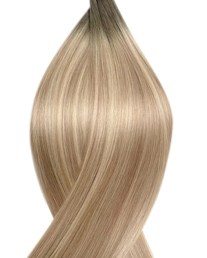 #T7P18/22 Vanilla Latte Nano Ring Hair Extensions