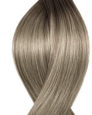 #T7M7/16V Melted Mocha Nano Ring Hair Extensions