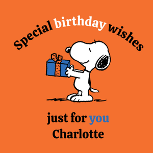 Snoopy Special Birthday Wishes Just For You Card