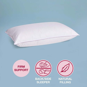 Radiant Comfort Firm Support Duck Down Pillow