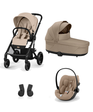Cybex Balios S Lux (Cloud G) Travel System - Black/Almond Beige ( New Reboxed )
