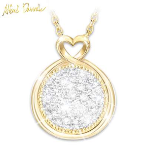Alfred Durante 12-Diamond 18K Gold-Plated Daughter Necklace