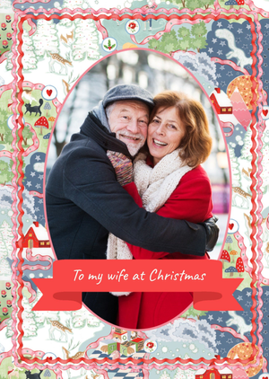 To My Wife Cath Kidston Photo Upload Christmas Card