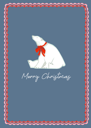 Merry Christmas Cath Kidston Polar Bear Card