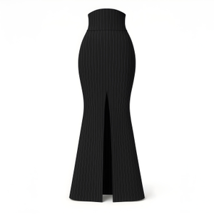 Gretta Skirt Black With White Lines (L)