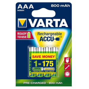 PILHA VARTA REC AAA 800MAH R2U B4