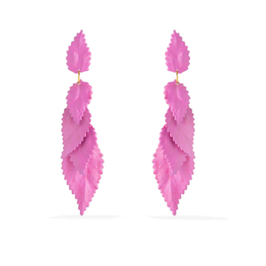 Pink Branch Earrings
