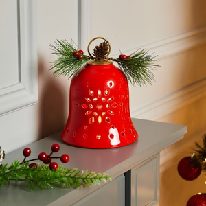 Red Christmas Bell with LED