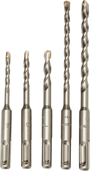 Makita D-00795 Bit For SDS-Plus Twist 5 Pieces Drill Bit Set