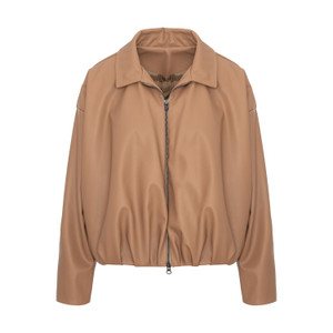 Camel Oversized Jacket With Draping (L)
