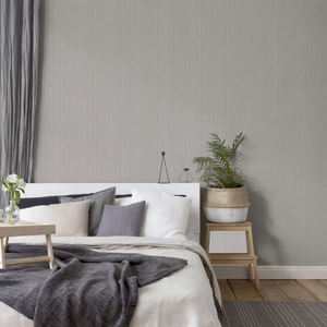 Silk Cascade Silver Wallpaper