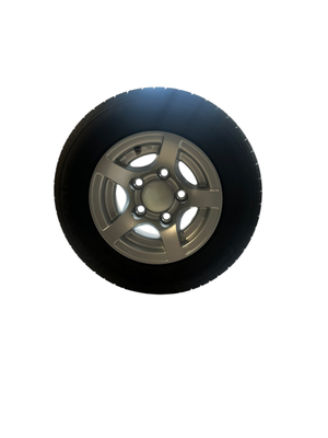 Brian James Alloy Wheel Assembly To Fit 195/55 R10 C 5 on 112mm (Kenda Tyre, Silver Finish)