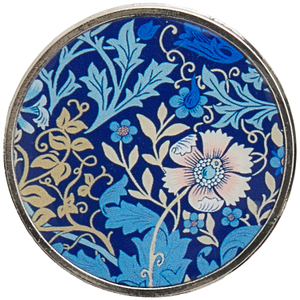 Porte-aiguilles aimanté - Collection fleurs bleues