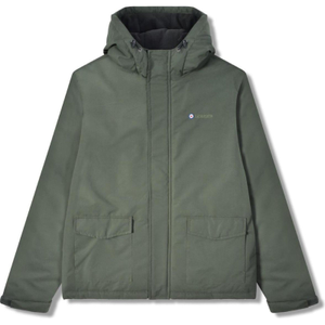 Lambretta Mens Hooded Parka Style Padded Jacket - L / Khaki