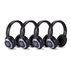 SubZero Auscultadores UHF Silent Disco, Conjunto de 4