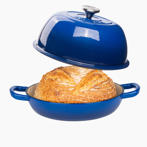 Enamelled Cast Iron Dutch Oven Bread Pot, 26cm (5.6L) Dark Blue