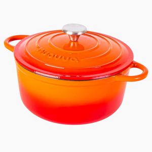 Cast Iron Dutch Oven with Lid - 30cm (6.9L) Orange