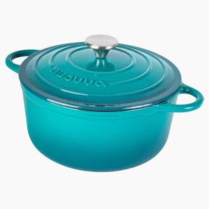 Cast Iron Dutch Oven with Lid - 30cm (6.9L) Teal