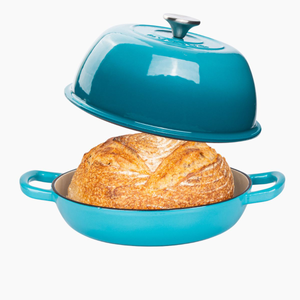 Enamelled Cast Iron Dutch Oven Bread Pot, 26cm (5.6L) Light Blue