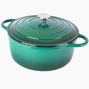 Cast Iron Dutch Oven with Lid - 28cm (6L) Dark Green