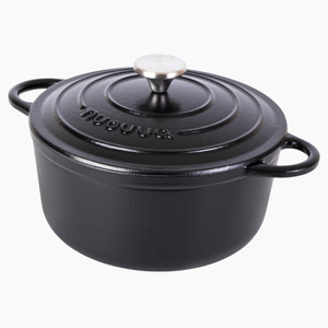 Cast Iron Dutch Oven with Lid - 24cm (4.7L) Black