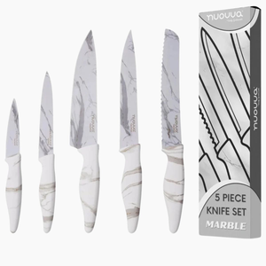 5-Piece Kitchen Knife Set – Chef, Filleting, Bread, Paring & Utility - Calcutta